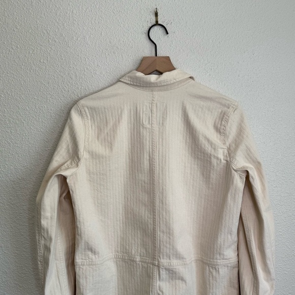 Madewell Womens XS Becker Oversized Chore Coat Longlined In Cream Boho Gorpcore - Picture 9 of 10